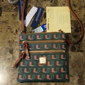 Dooney and Bourke Miami Hurricanes crossbody bag